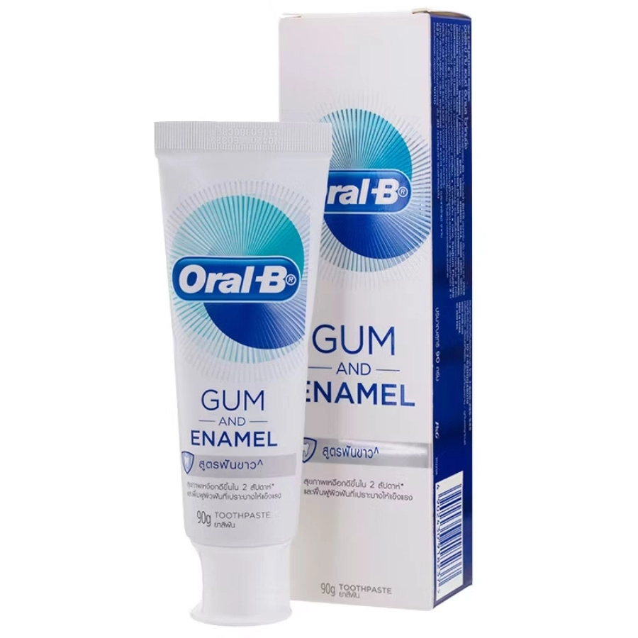 خمیر دندان اورال بی Oral-B مدل Gum And Enamel محافظ مینای دندان و لثه وزن 90 گرم