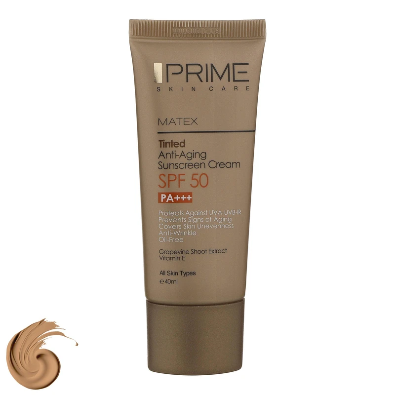 کرم ضدآفتاب جوان‌کننده SPF50 رنگی پرایم